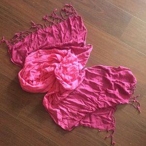 Pink scarf